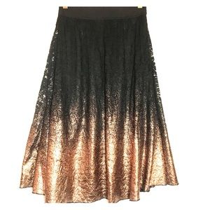 LuLaRoe Lola Midi Skirt Lace Elegant NWT XS